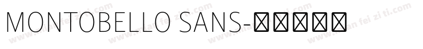 MONTOBELLO SANS字体转换